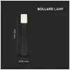 Immagine simbolo per V-TAC 7567 VT-7617 Lampada da terra per esterni LED (monocolore) GU10 Nero