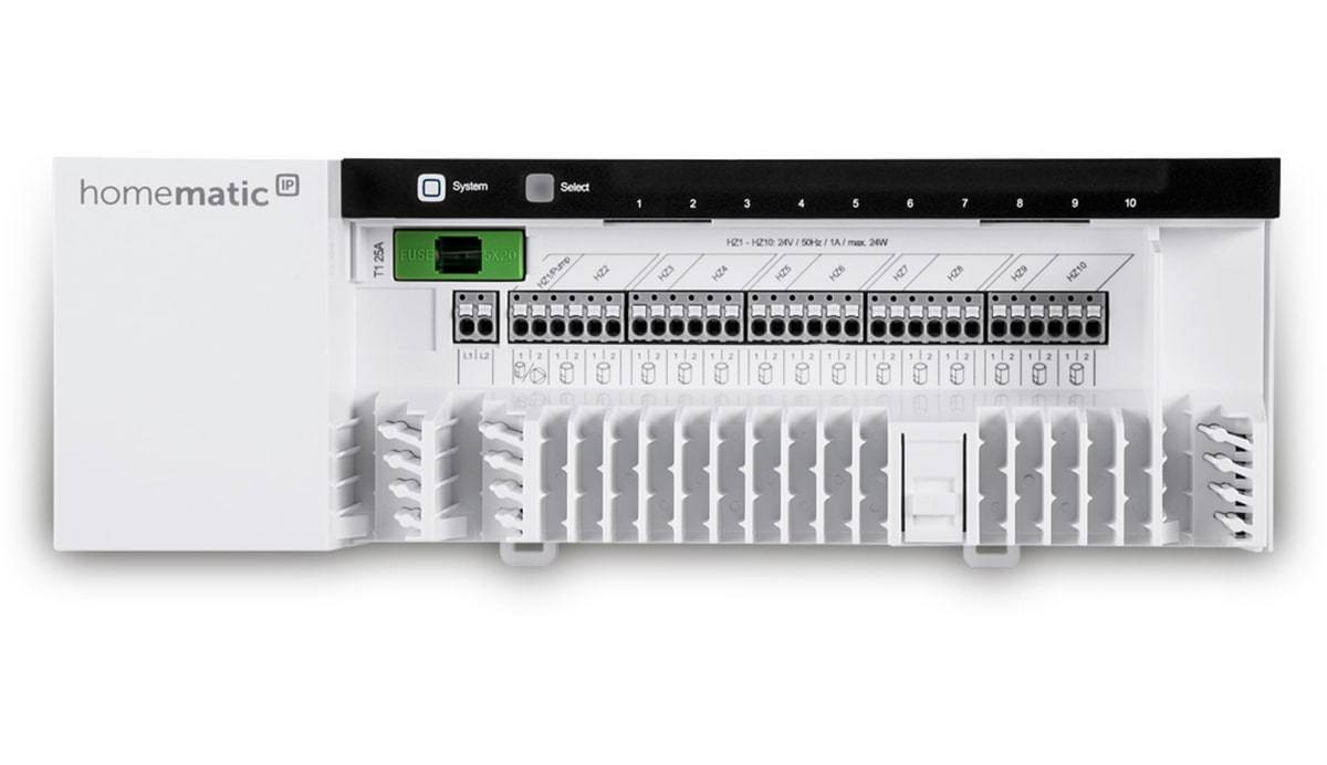 Immagine simbolo per Homematic IP Controllo del riscaldamento a pavimento HmIP-FAL24-C10 24 V 10 canali