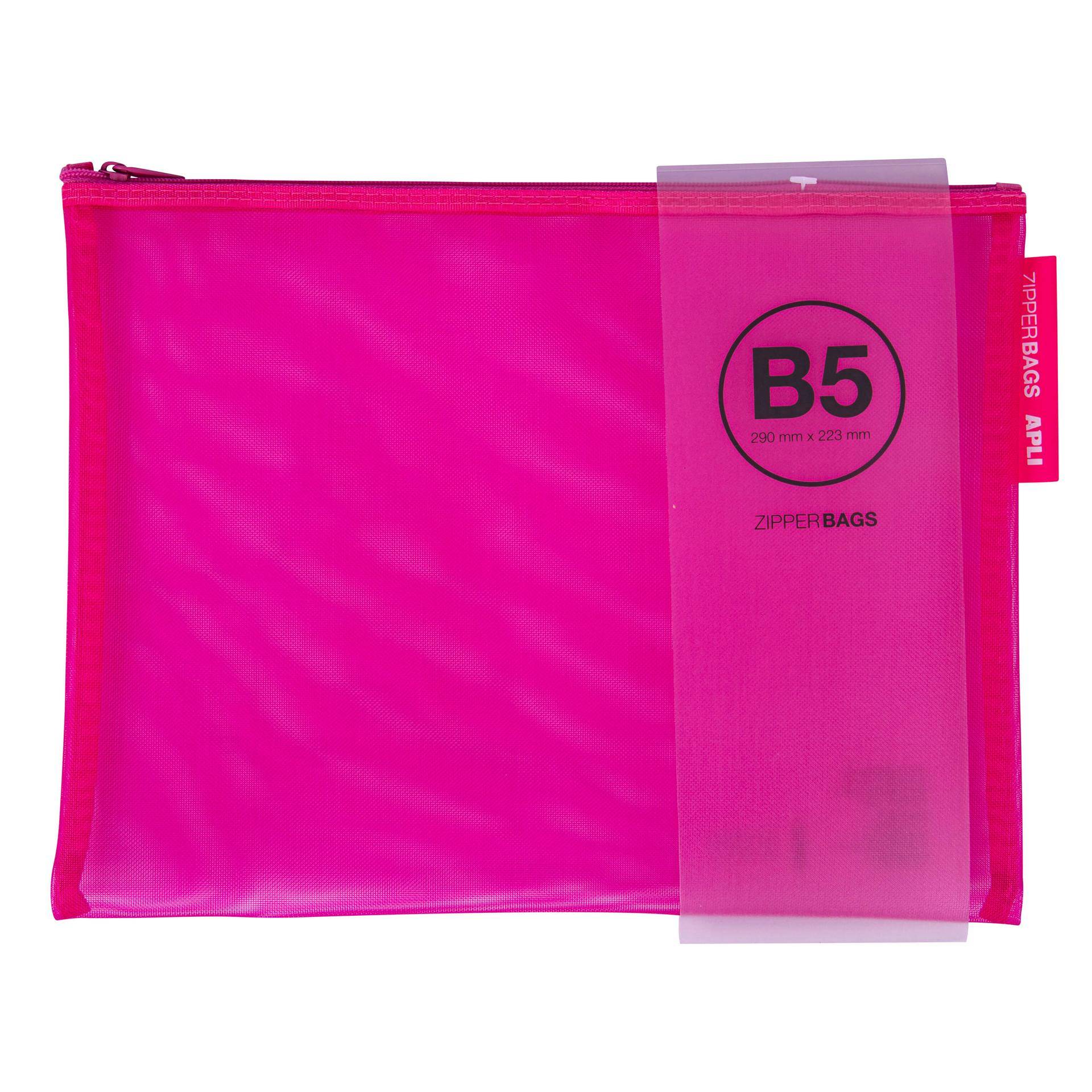 20 BUSTA ZIP IN NYLON 29X22,3C A018026 COLORI ASSORTITI APLI-0