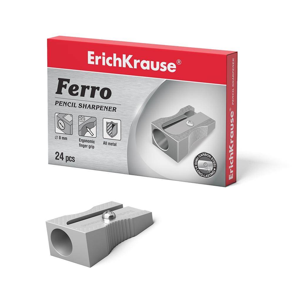 Erichkrause Ferro - Temperamatite in alluminio con impugnatura ergonomica - Foro-0