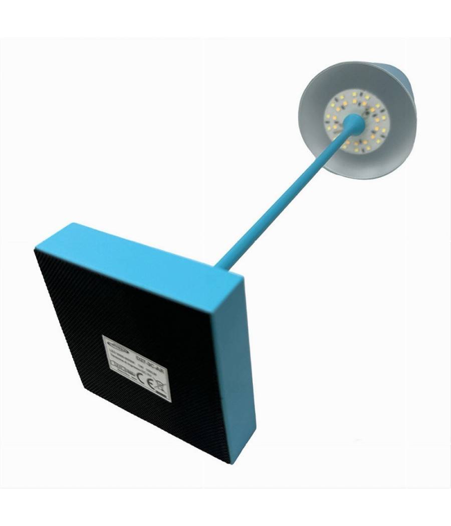 Lampada Tavolo Ricaricabile Usb 10 Watt 3 Colorazione Di Luce Vari Colori D27-3c - Azzurro-3