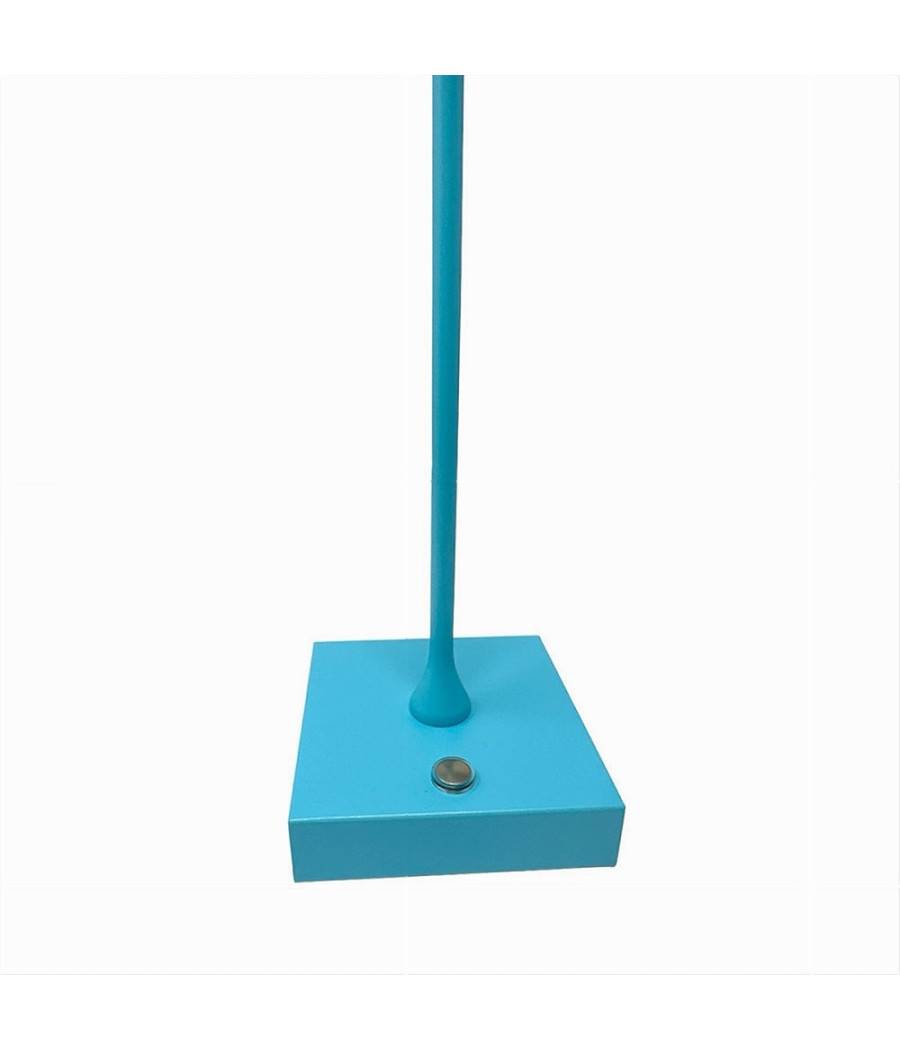 Lampada Tavolo Ricaricabile Usb 10 Watt 3 Colorazione Di Luce Vari Colori D27-3c - Azzurro-4