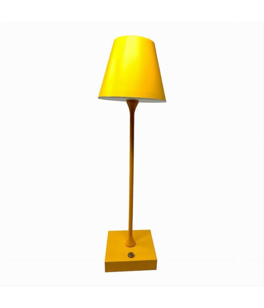 Lampada Tavolo Ricaricabile Usb 10 Watt 3 Colorazione Di Luce Vari Colori D27-3c - Giallo-1