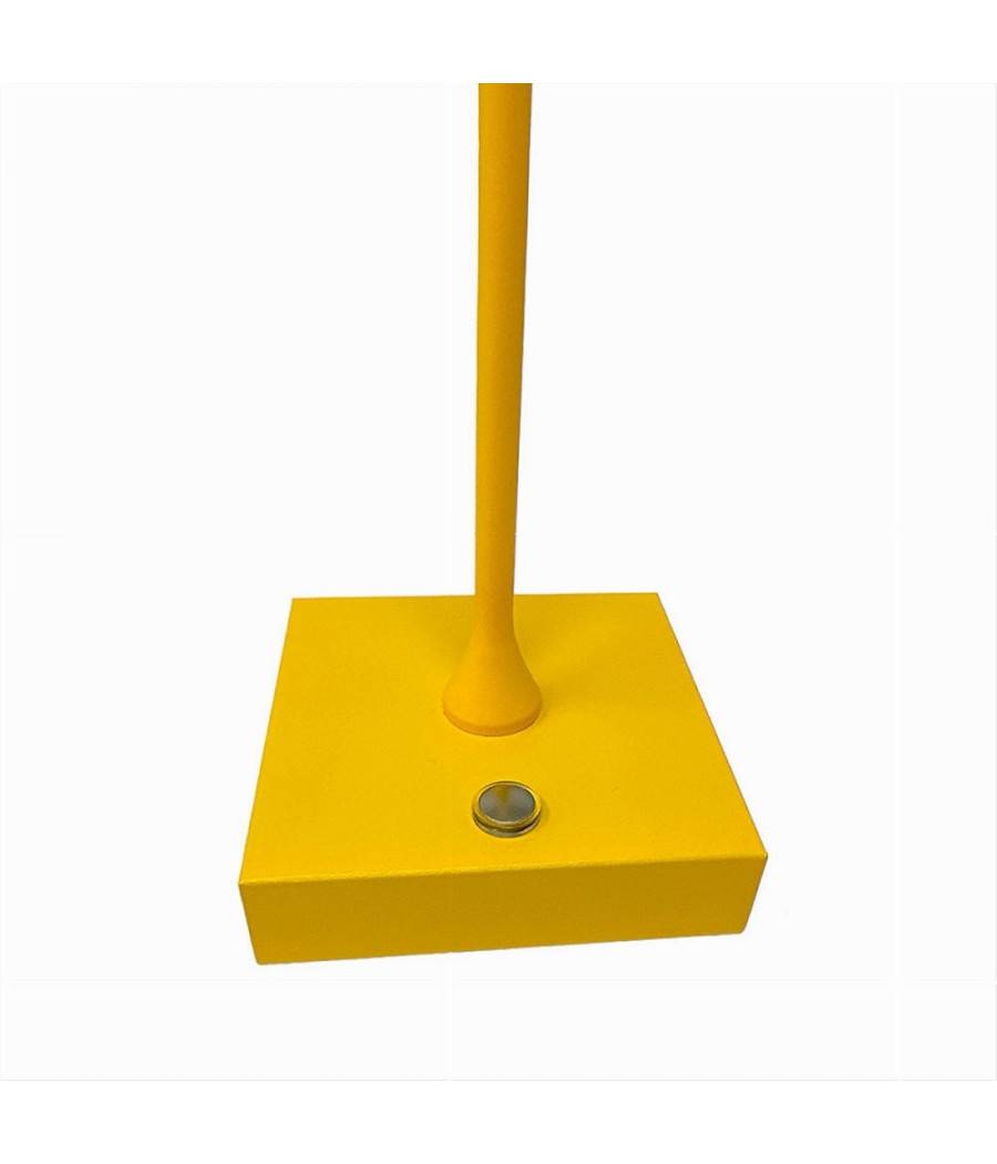 Lampada Tavolo Ricaricabile Usb 10 Watt 3 Colorazione Di Luce Vari Colori D27-3c - Giallo-3