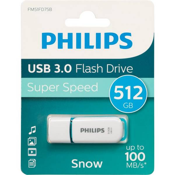 Philips FM51FD75B Snow Edition 3.0 - USB-Flash-Laufwerk - 512GB - USB3.0 (FM51FD75B/00)