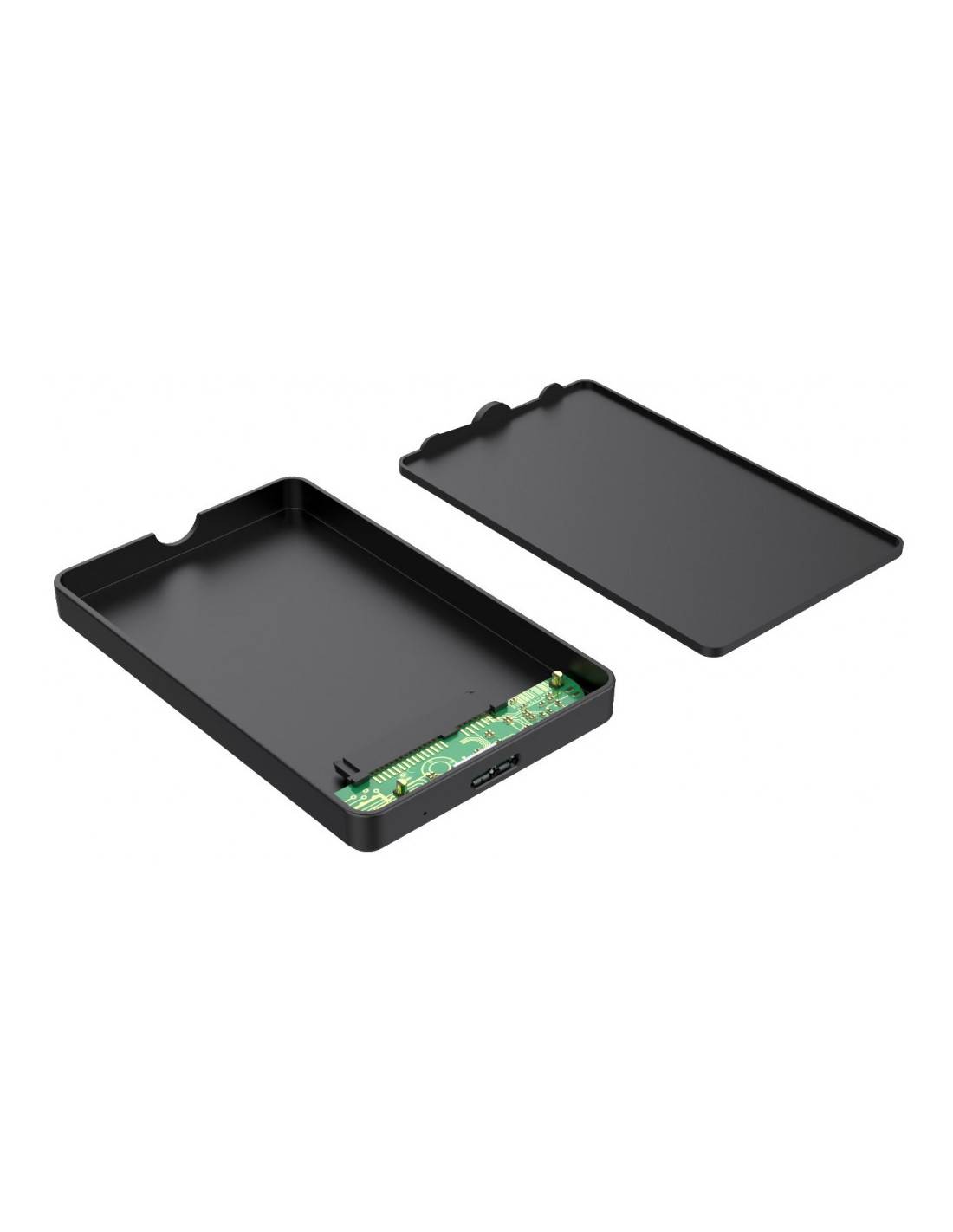 Box Esterno USB3.0 per HDD/SSD SATA 2,5" Nero-0