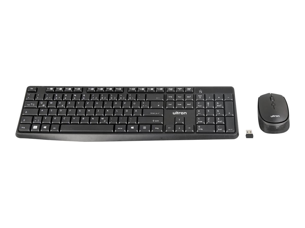 Ultron UMC300 tastiera Mouse incluso Universale RF Wireless Tedesco Nero (UMC300)-1
