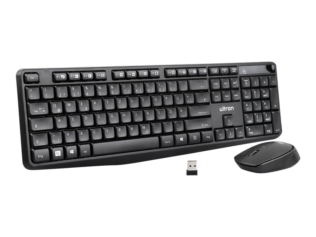Ultron UMC300 tastiera Mouse incluso Universale RF Wireless Tedesco Nero (UMC300)-2