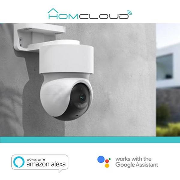 Homcloud Telecamera wi-fi Speed 16T OUTDOOR Pan&Tilt 360° 2K bianco