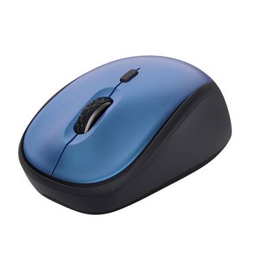 Trust Yvi+ Mouse Compatto Blu Wireless Ambidestro 1600 Dpi Con Ricevitore