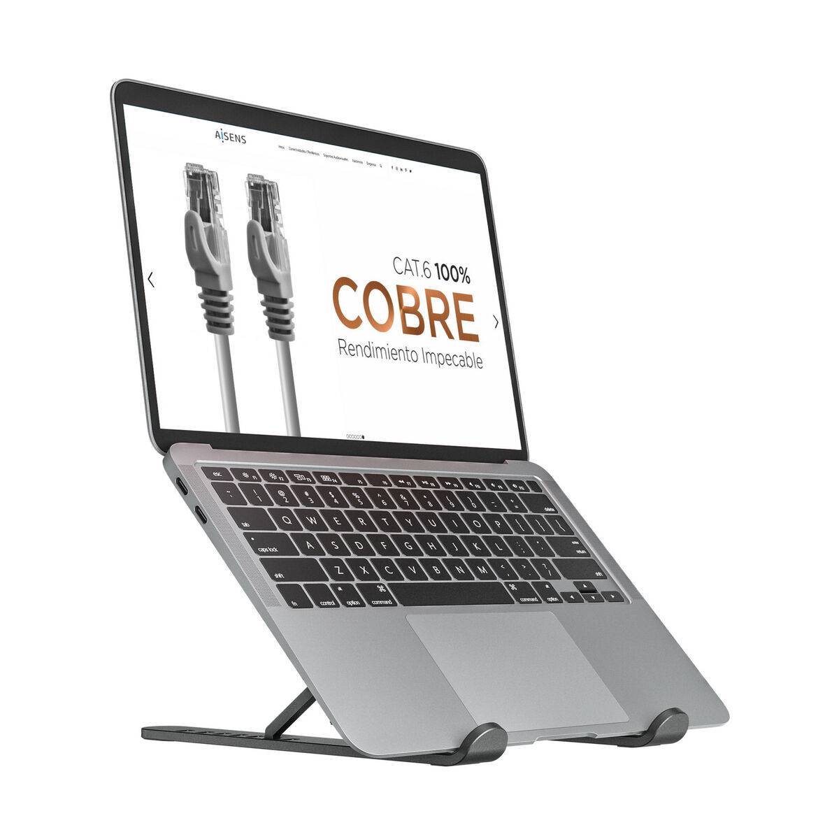 Supporto per Tablet Aisens Grigio scuro Nero-2