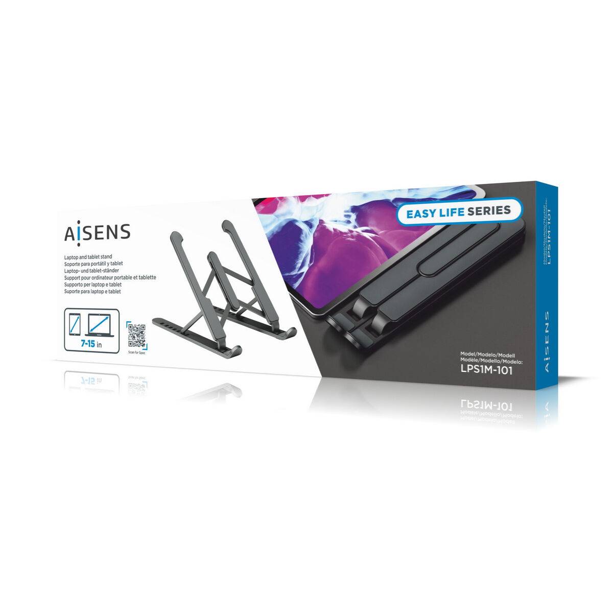 Supporto per Tablet Aisens Grigio scuro Nero-4