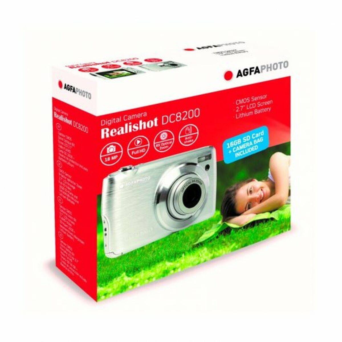 AGFA PHOTO DC8200SL Fotocamera Digitale video Full HD Schermo LCD da 2.7 Pollici Rosso-1