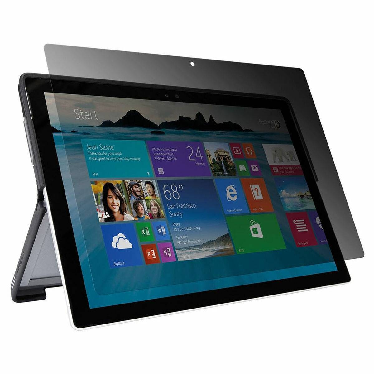 Targus AST025EUZ protezione per lo schermo dei tablet Pellicola proteggischermo trasparente Microsoft 1 pz (PRIVACY SCRE-0