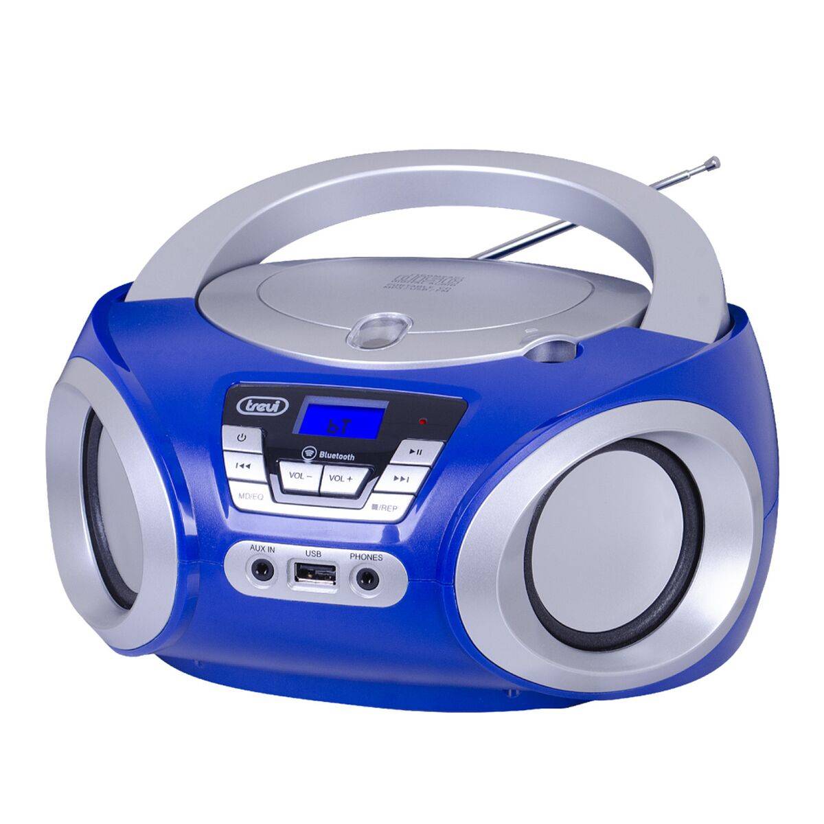 Trevi STEREO PORTATILE BOOMBOX CD WIRELESS USB AUX-IN CMP 544 BT BLU-0