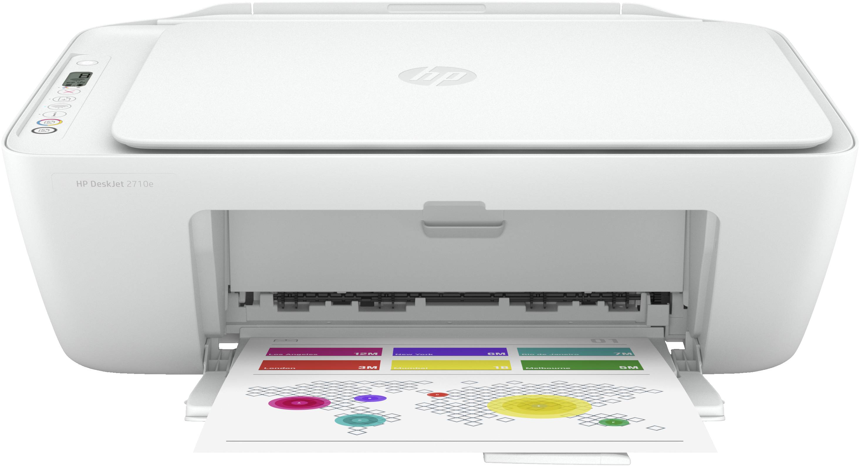 HP DeskJet Stampante Multifunzione HP 2710e per Casa Stampa Copia Scansione Wireless Bianco