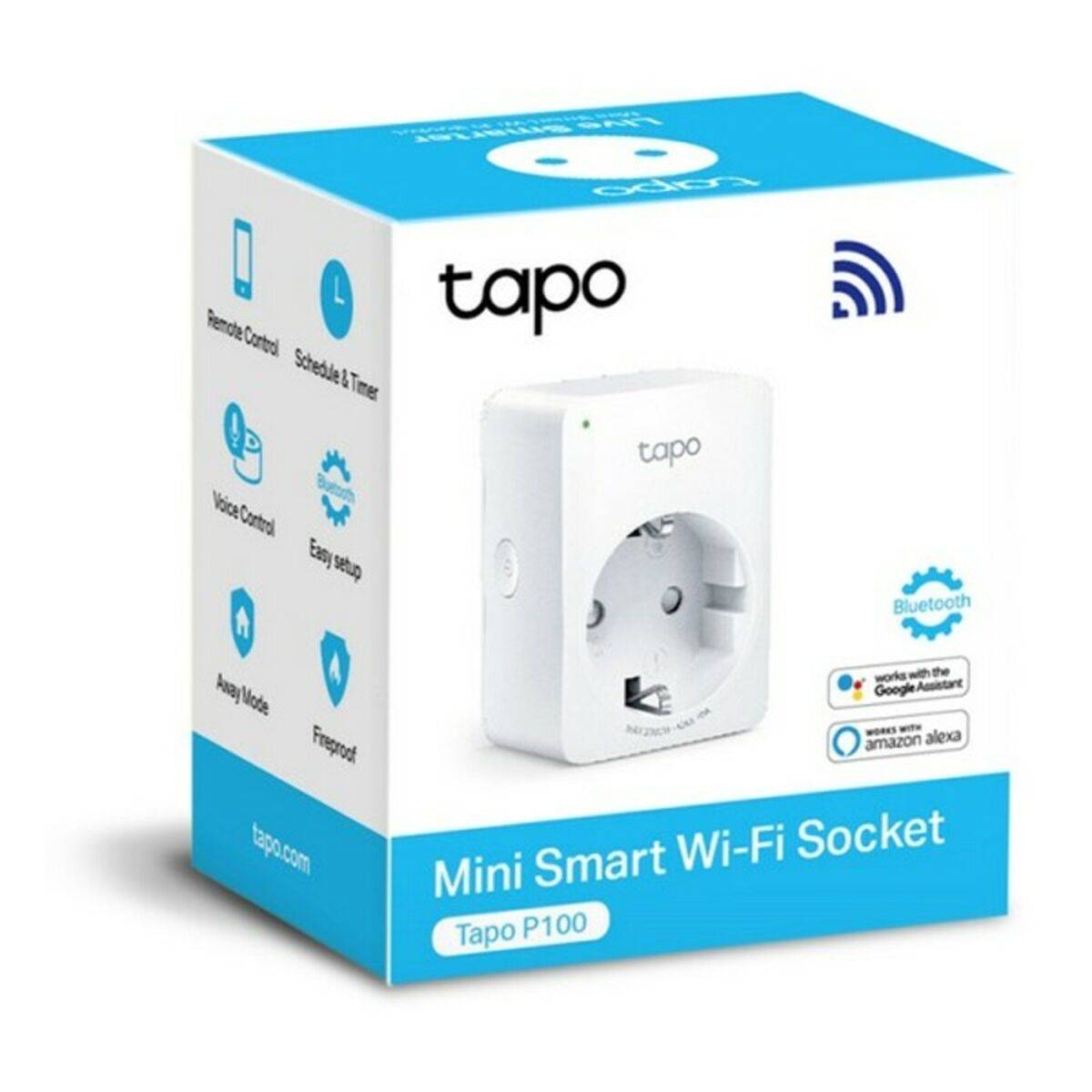 Presa WiFi TP-LINK Tapo Smart, Interno, Bianco, Policarbonato (PC), Alimentazione, Stato, CE, RoHS, Android 4.3, Android-1
