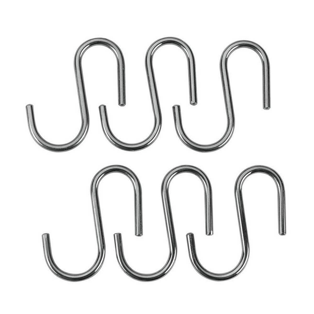 Gancio per appenderla Metaltex Lonardo Cromato Metallo 6,5 cm 6 Pezzi-0