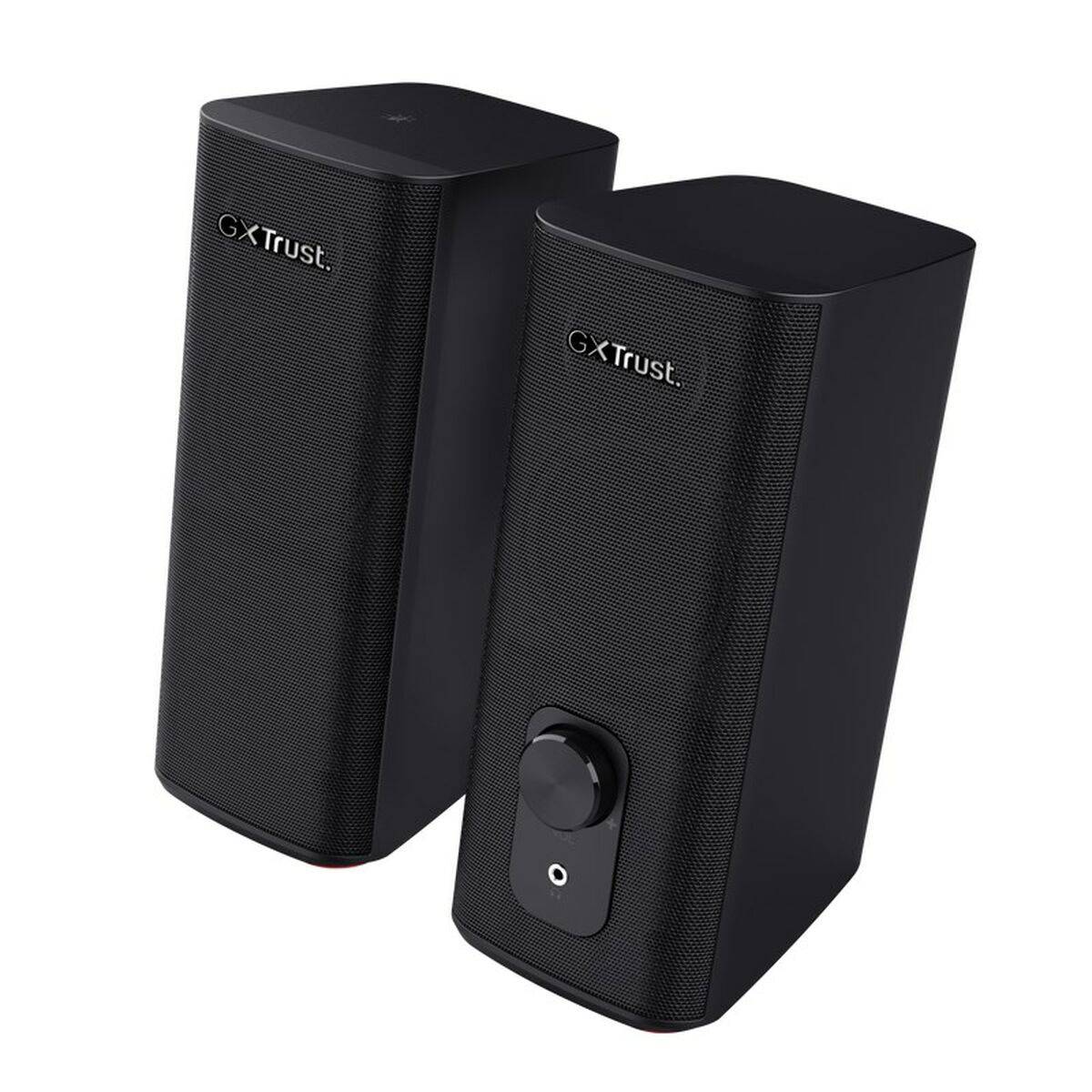 Trust gxt612 cetic 2.0 rgb coppia di speaker doppia connessione bluetooth + jack 3,5mm 9w rms illuminazione rgb nero-1