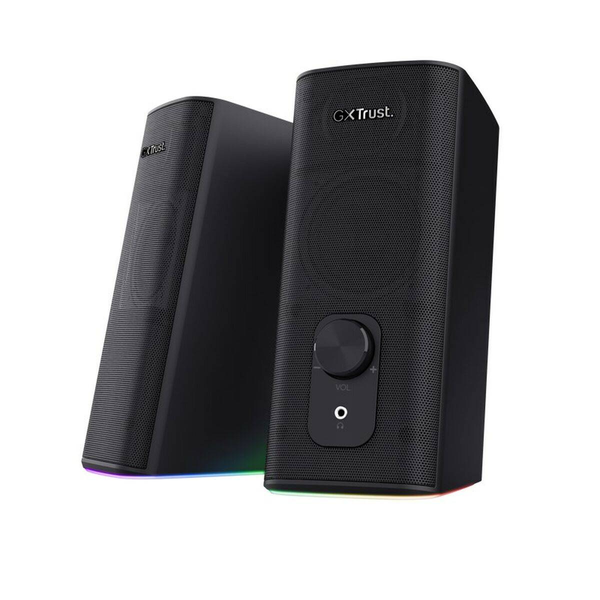 Trust gxt612 cetic 2.0 rgb coppia di speaker doppia connessione bluetooth + jack 3,5mm 9w rms illuminazione rgb nero-4