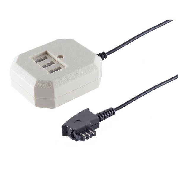 ShiverPeaks Kabel TK TAE-Adapter, TAE-F-Stecker/NFF-Buchsen, 20cm Kabel (TC71015)