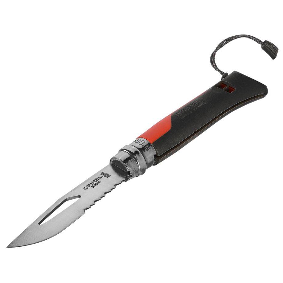 COLTELLO OPINEL 08 OUTDOOR MM 85 PP ARANCIONE/GRIGIO-0