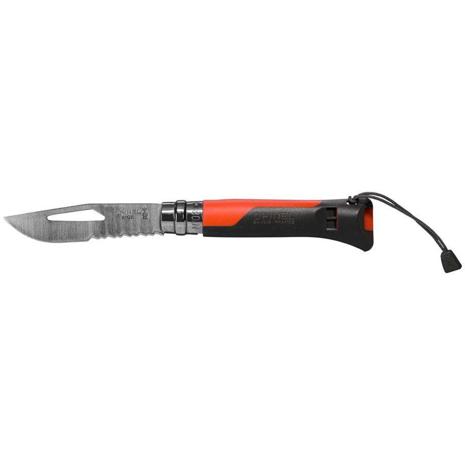 COLTELLO OPINEL 08 OUTDOOR MM 85 PP ARANCIONE/GRIGIO-1