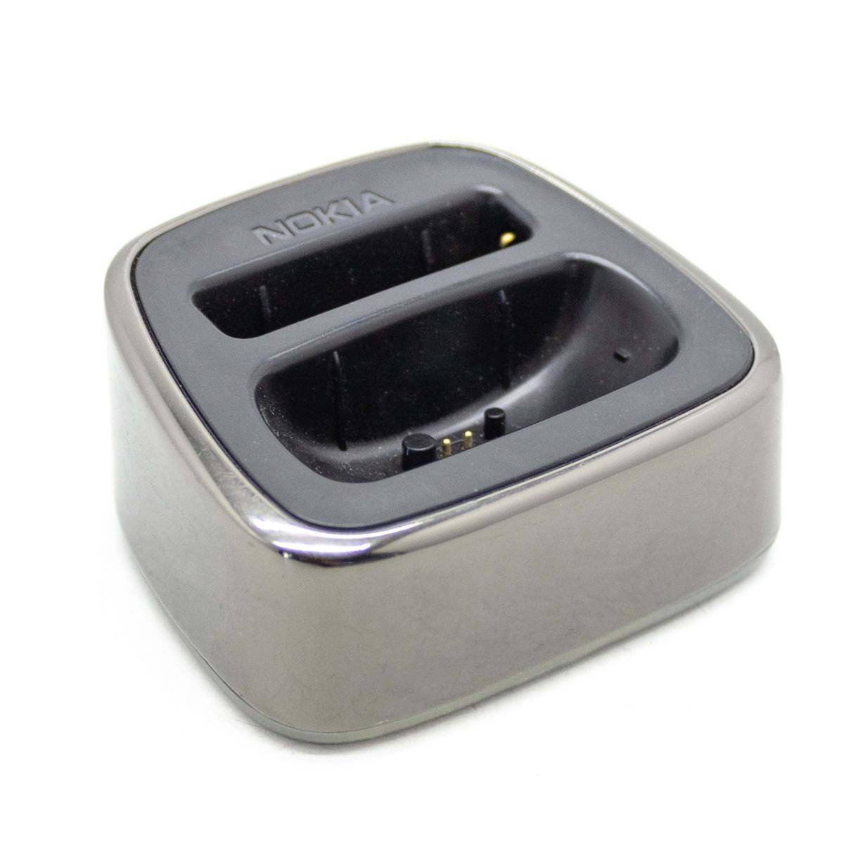 Nokia Dt-16 8800 Sirocco Dock Di Ricarica Caricatore Da Tavolo Silver Batteria-0