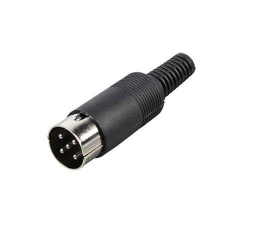 Spina DIN 5 poli 360° volante MKC-0