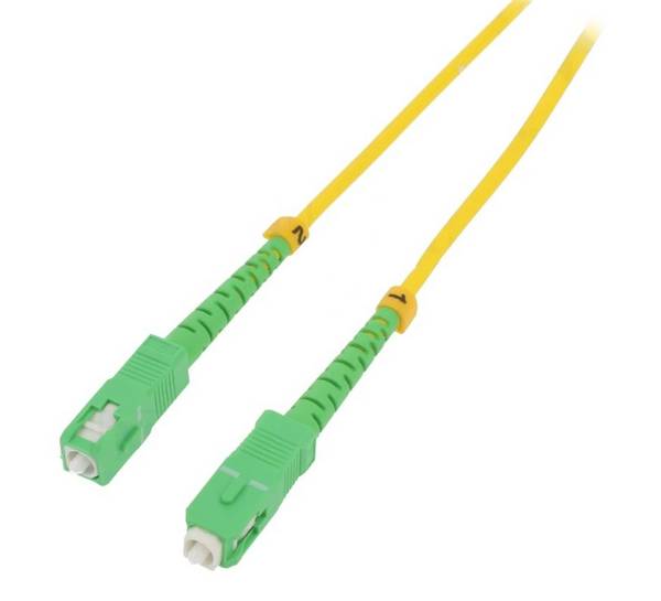 Cavetto in fibra ottica SC/APC - SC/APC 15mt Qoltec