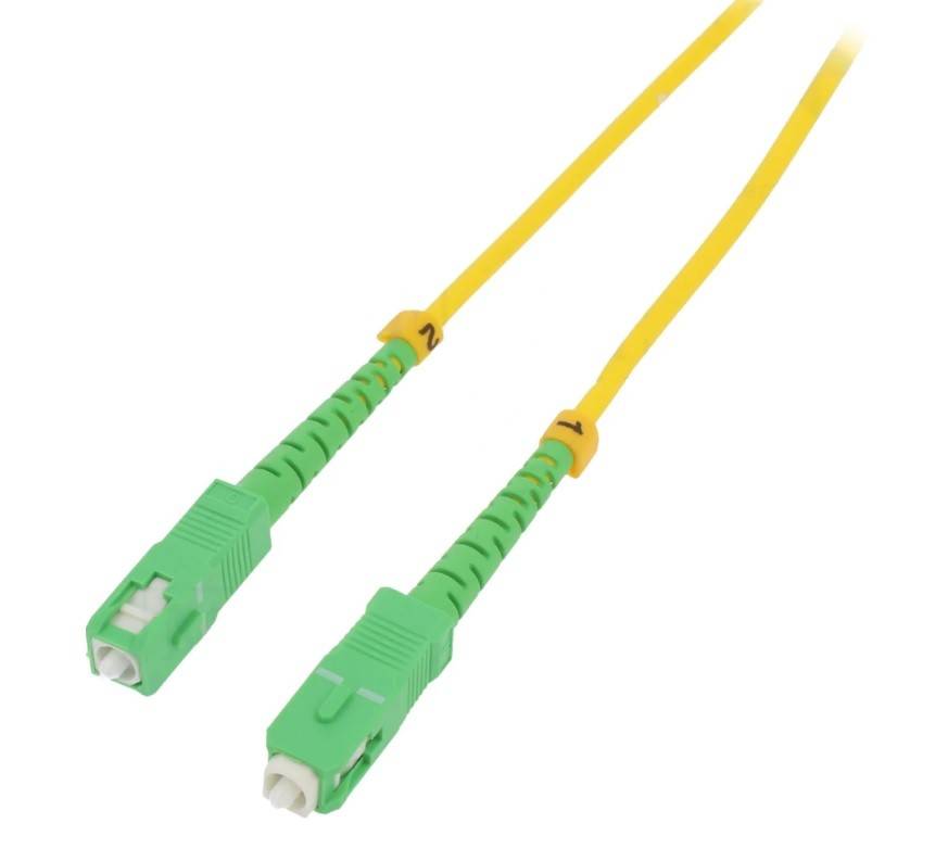 Cavetto in fibra ottica SC/APC - SC/APC 15mt Qoltec-0