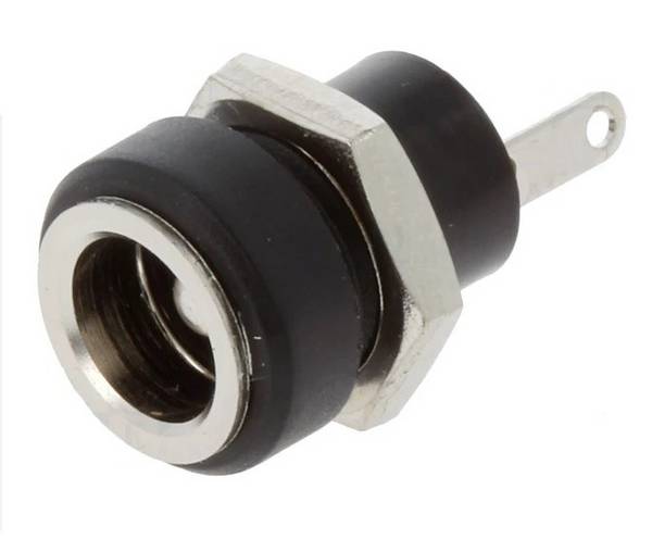 Spina DC 5.5x2.5mm da pannello isolata Lumberg