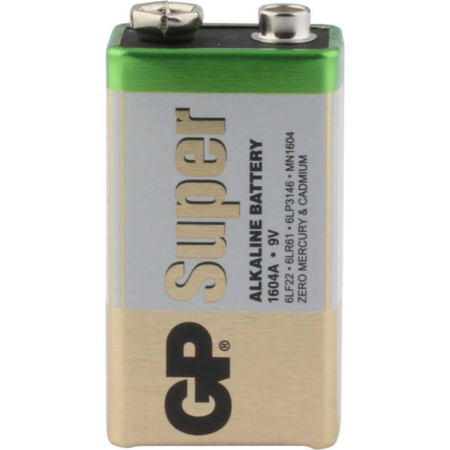 Batteria GP super alcalina da 9 V, confezione da 8-2