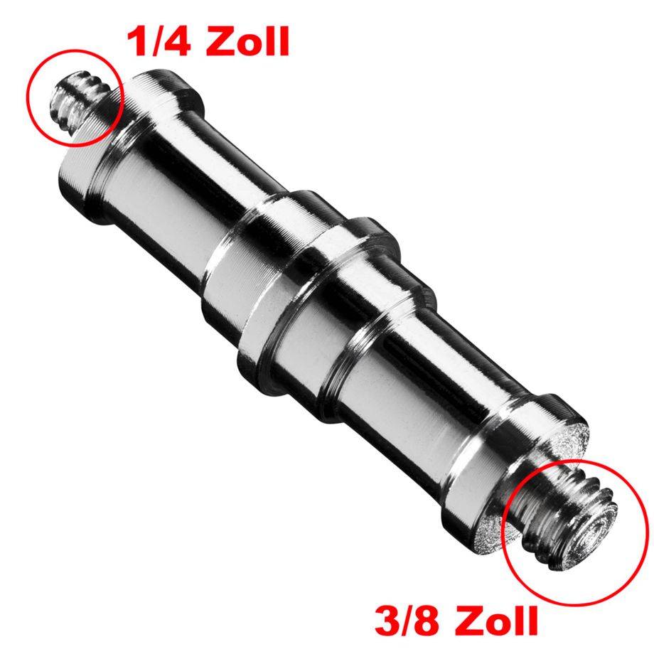 Walimex 12495 Nero Accessori fotocamere digitali Spigot 3/8"- 1/4" 12495-0