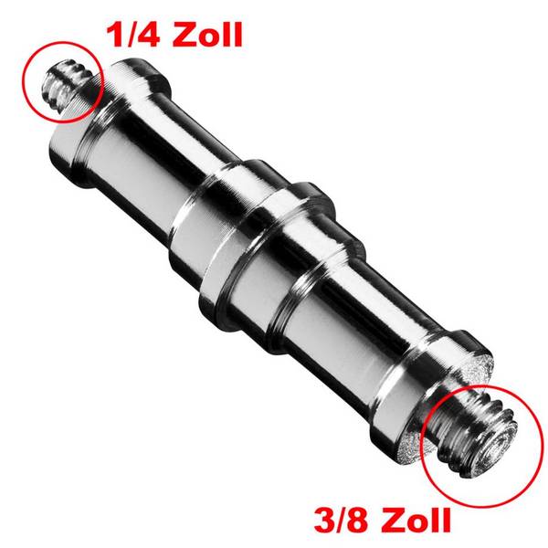 Walimex 12495 Nero Accessori fotocamere digitali Spigot 3/8"- 1/4" 12495