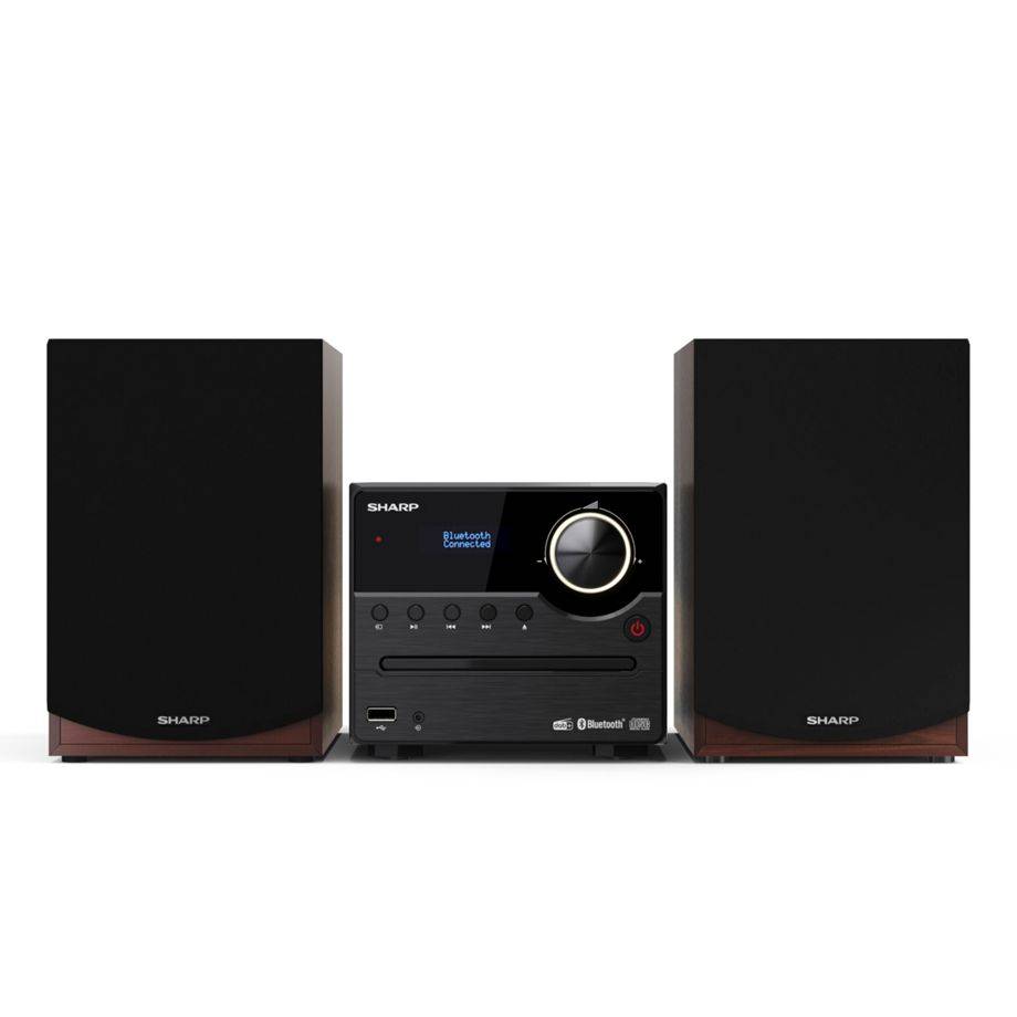 Sharp XL-B517D - Heim-Audio-Mikrosystem - Braun - 1 Disks - Voller Bereich - 60 - 20000 Hz - DAB+,FM (XL-B517BR)-0
