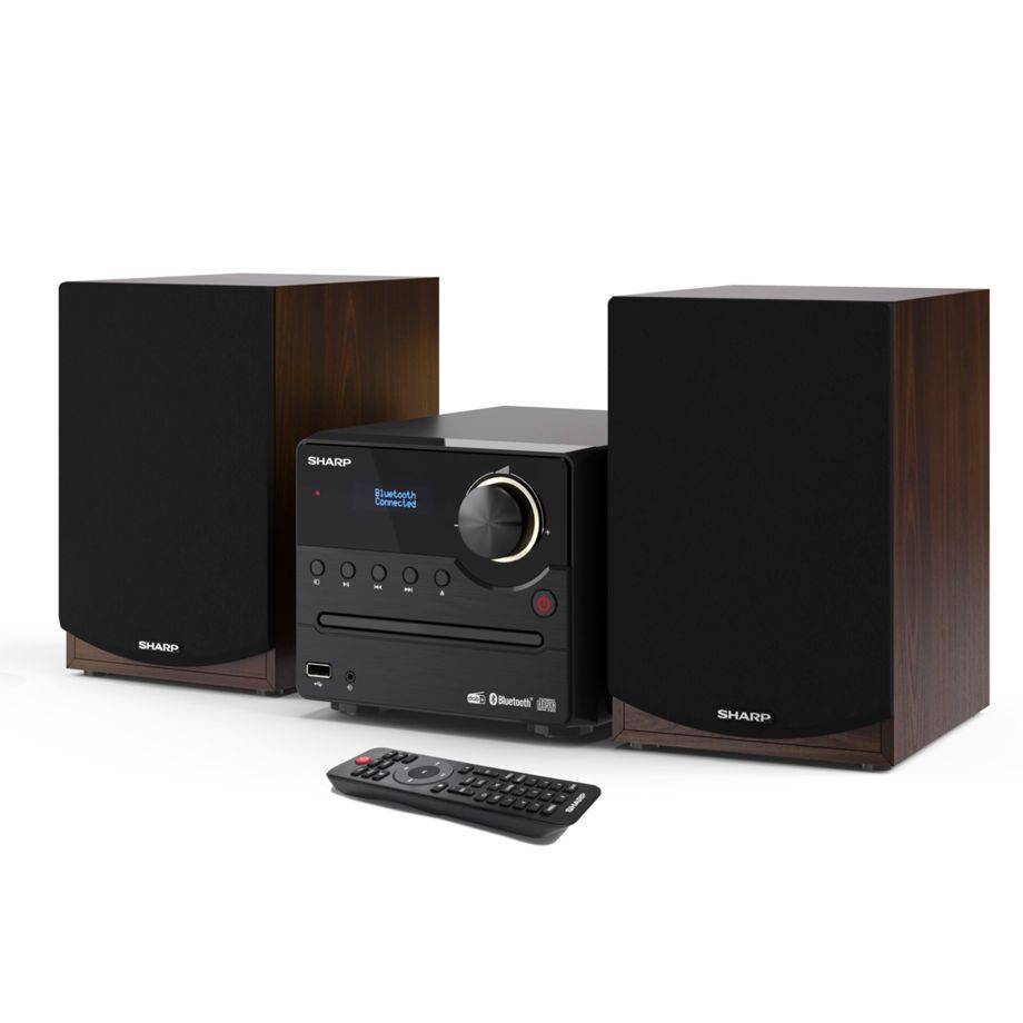 Sharp XL-B517D - Heim-Audio-Mikrosystem - Braun - 1 Disks - Voller Bereich - 60 - 20000 Hz - DAB+,FM (XL-B517BR)-1