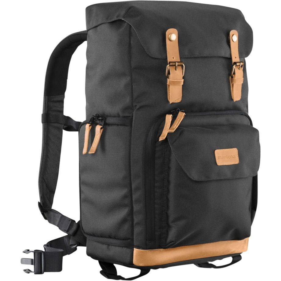 mantona Luis Retro Zaino Ogni marca Scompartimento del notebook Nero Tablet 21344-0