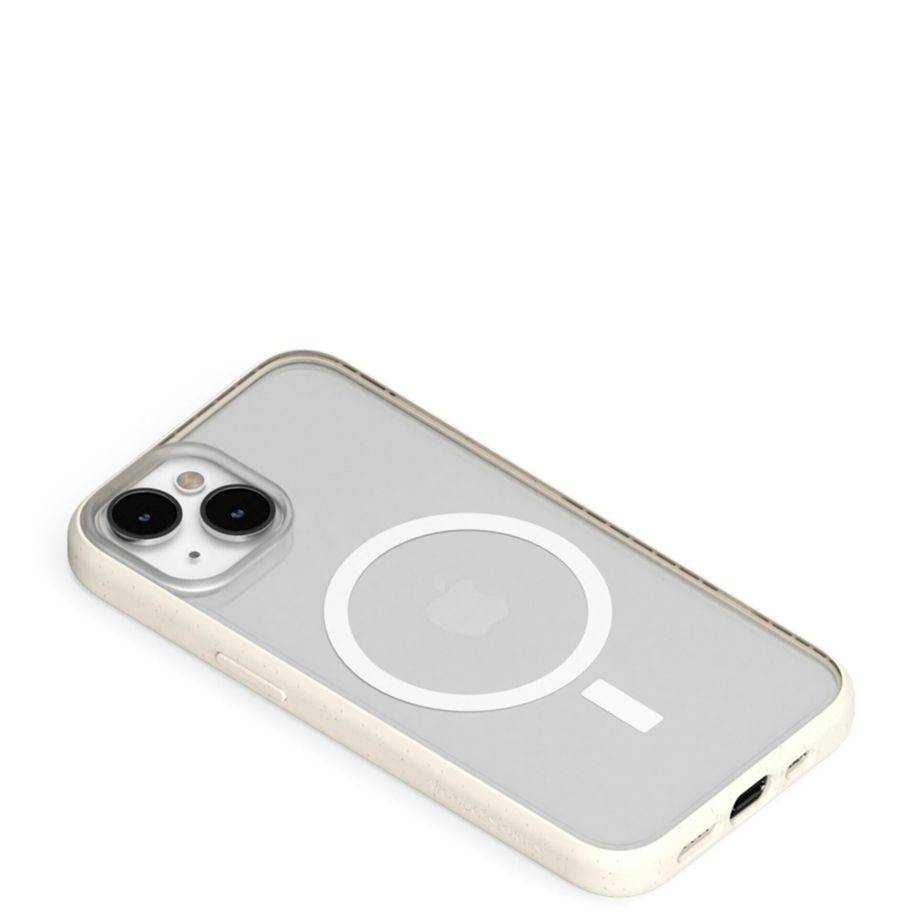 Woodcessories ECO644 Cover Apple iPhone 14 Plus 17 cm (6.7") Trasparente Bianco Clear Case Magsafe for iPhone ECO644-2