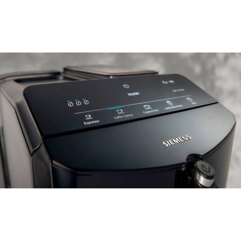 Macchina da caffÃƒÂ¨ Siemens completamente automatica EQ.300 TF301E19 lacca pianoforte/nero-1