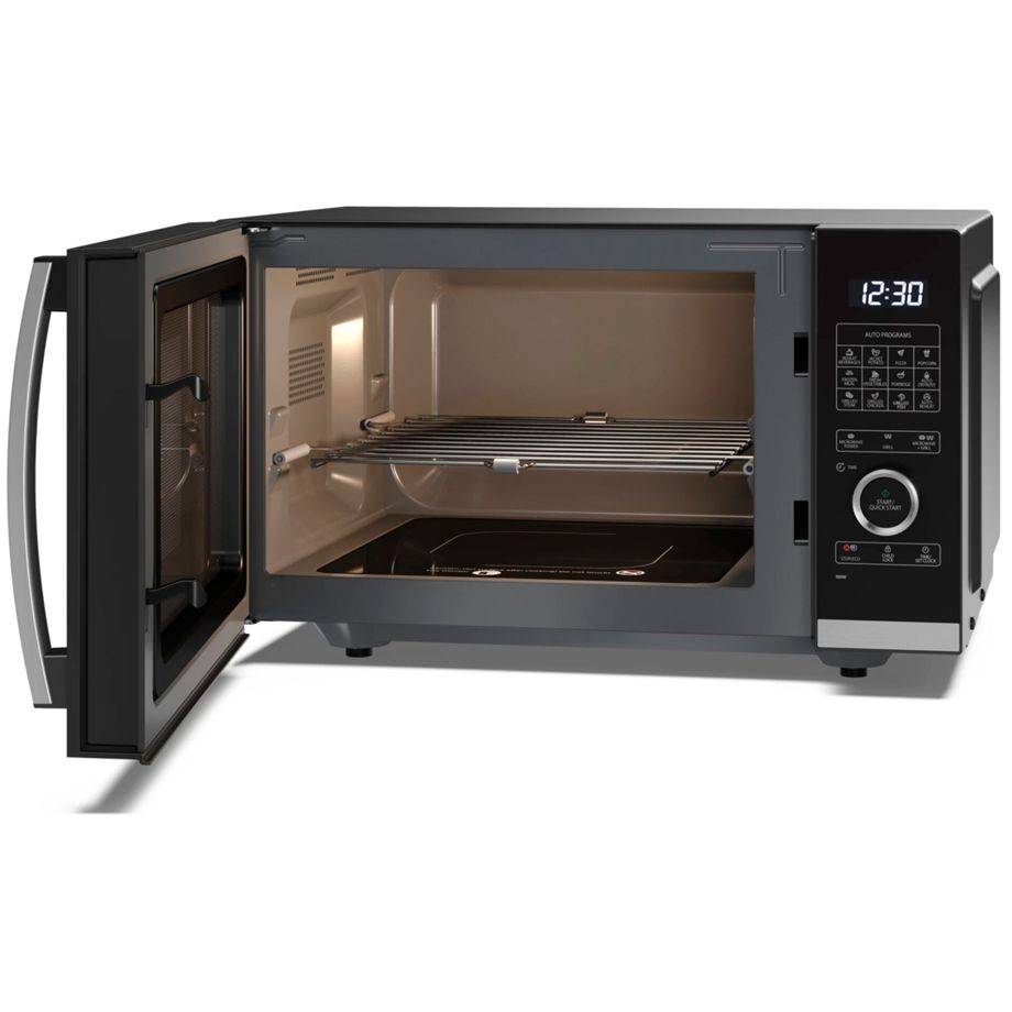 Sharp YC-QG254AE-B Mikrowelle Schwarz 900 W - Kapazität: 25 Liter - Mikrowellenleistungsstufen: 10 - Steuerungstyp: Halb-3