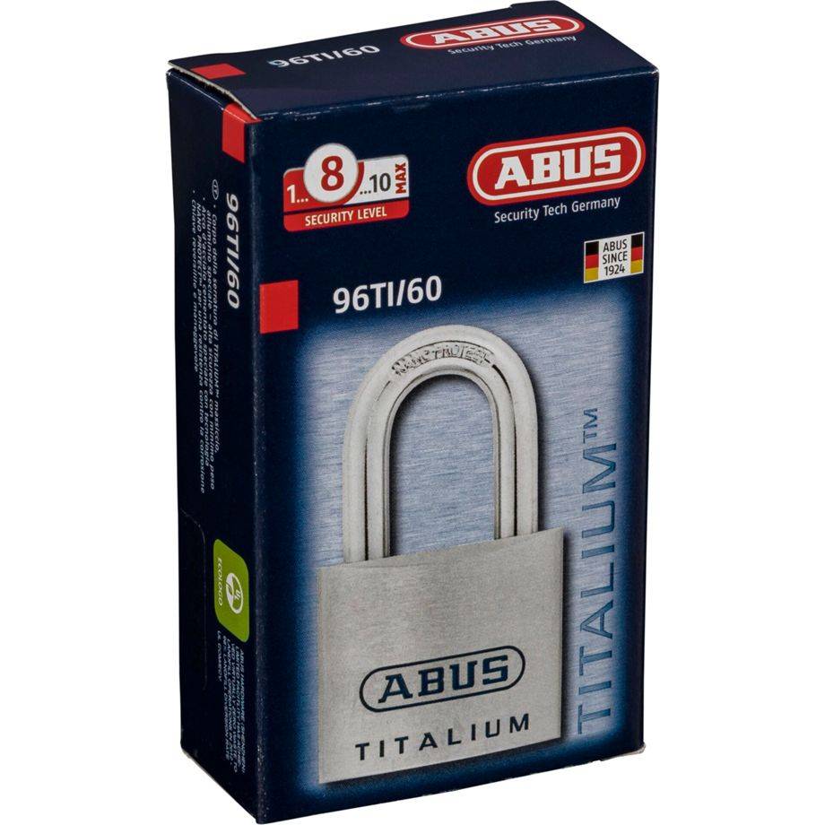 ABUS 96TI/60 KD - Herkömmliches Vorhängeschloss - Tastensperre - Unterschiedliche Schließung - Aluminium - Aluminium - G-1