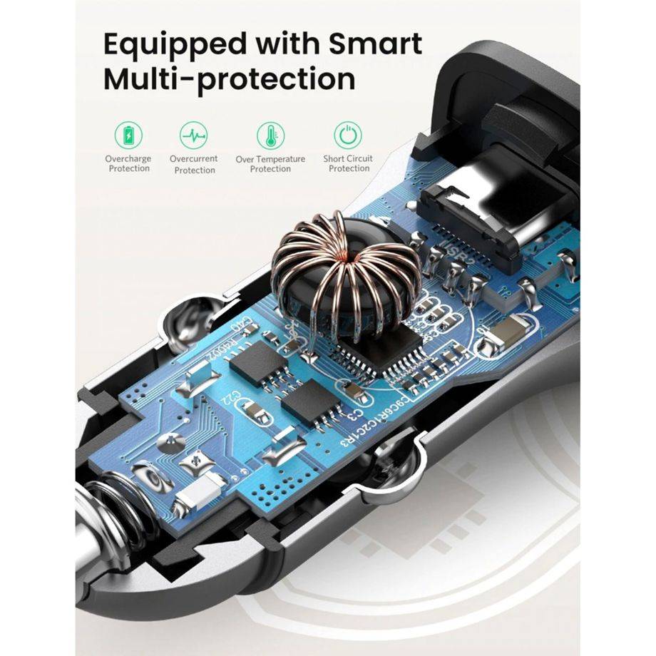 Ugreen 30780 Ladegerät für Mobilgeräte Schwarz Auto (30780)-2