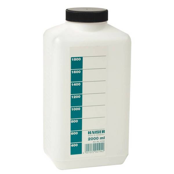 Kaiser Fototechnik 4194 Bianco Polietilene 4195 Chemical Storage Bottle 2000 ml white 4194