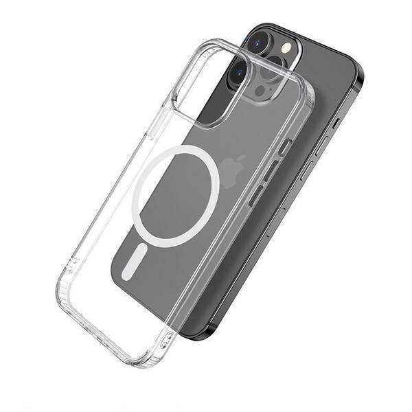 eSTUFF Magnetic Hybrid Clear Case for iPhone 13 Pro Max custodia per cellulare 17 cm (6.7") Cover Trasparente
