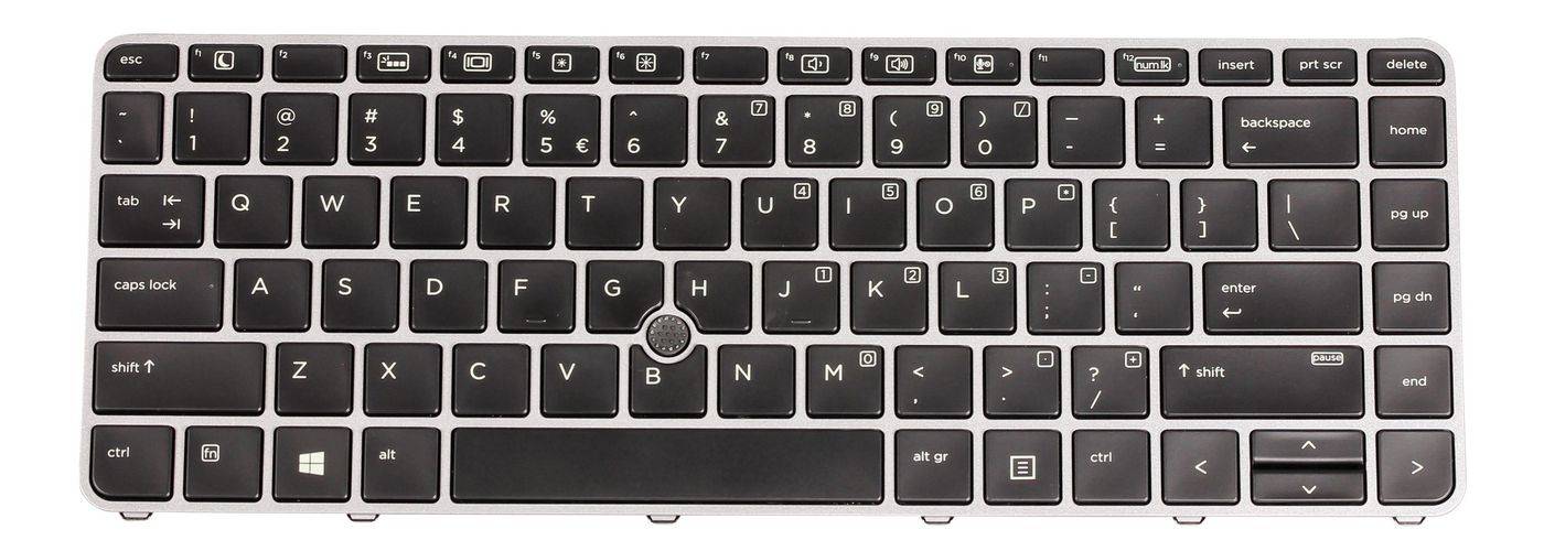 HP - Ersatztastatur Notebook - hinterleuchtet - Niederländisch (836308-B31)-0