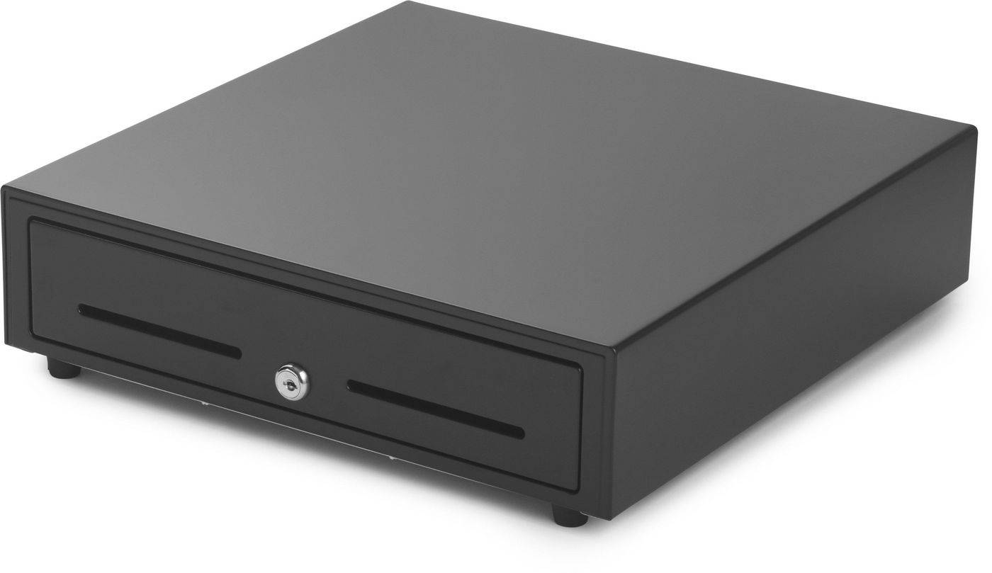 410 mm cash drawer 4B/8C - 410 x 415 x 100 mm - Black - Replacement for EC-410B-0