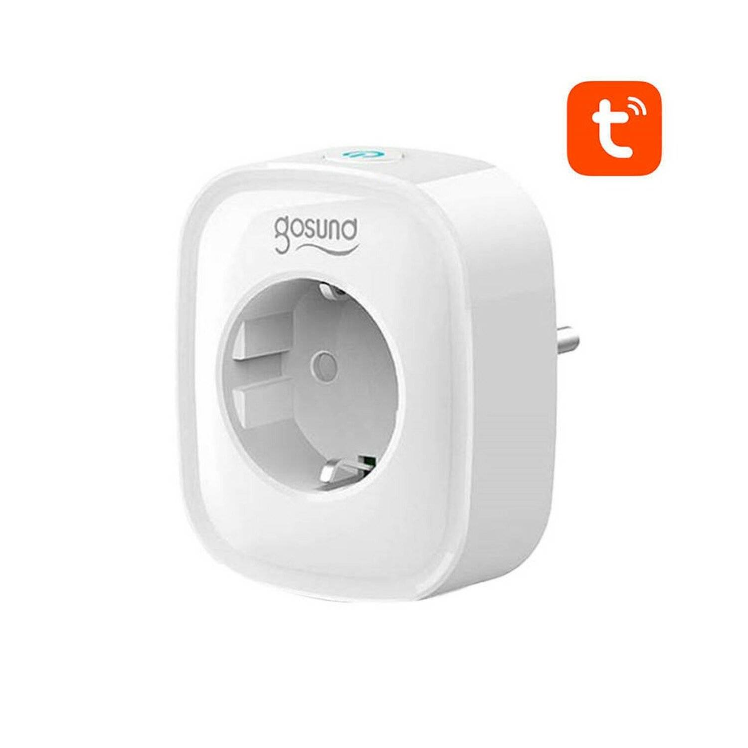 Gosund Intelligente Steckdose mit EU-Stecker WiFi SP1 E/F- unischuko, Tuya Weiß-0