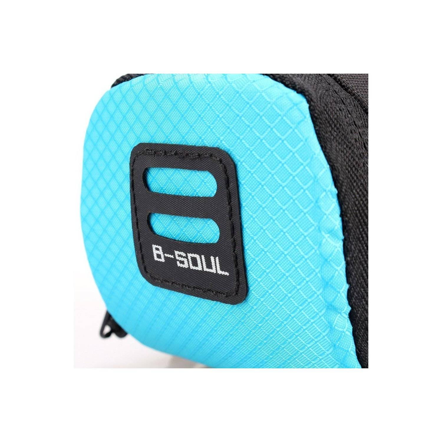 B-Soul borsa per bicicletta borsa portapacchi portapacchi borsa per ruota bici borsa sotto la sella 0,6 l blu-4