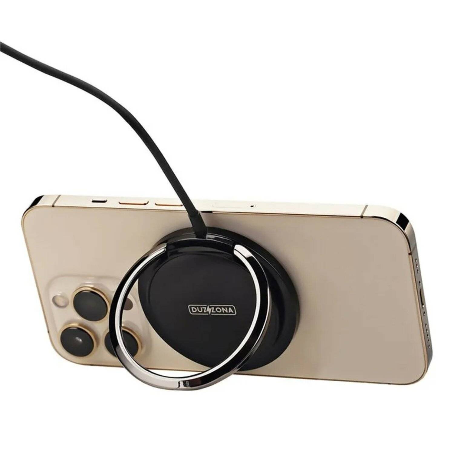 Kabelloses Ladegerät kompatibel mit MagSafe in Schwarz 15W 120m-2